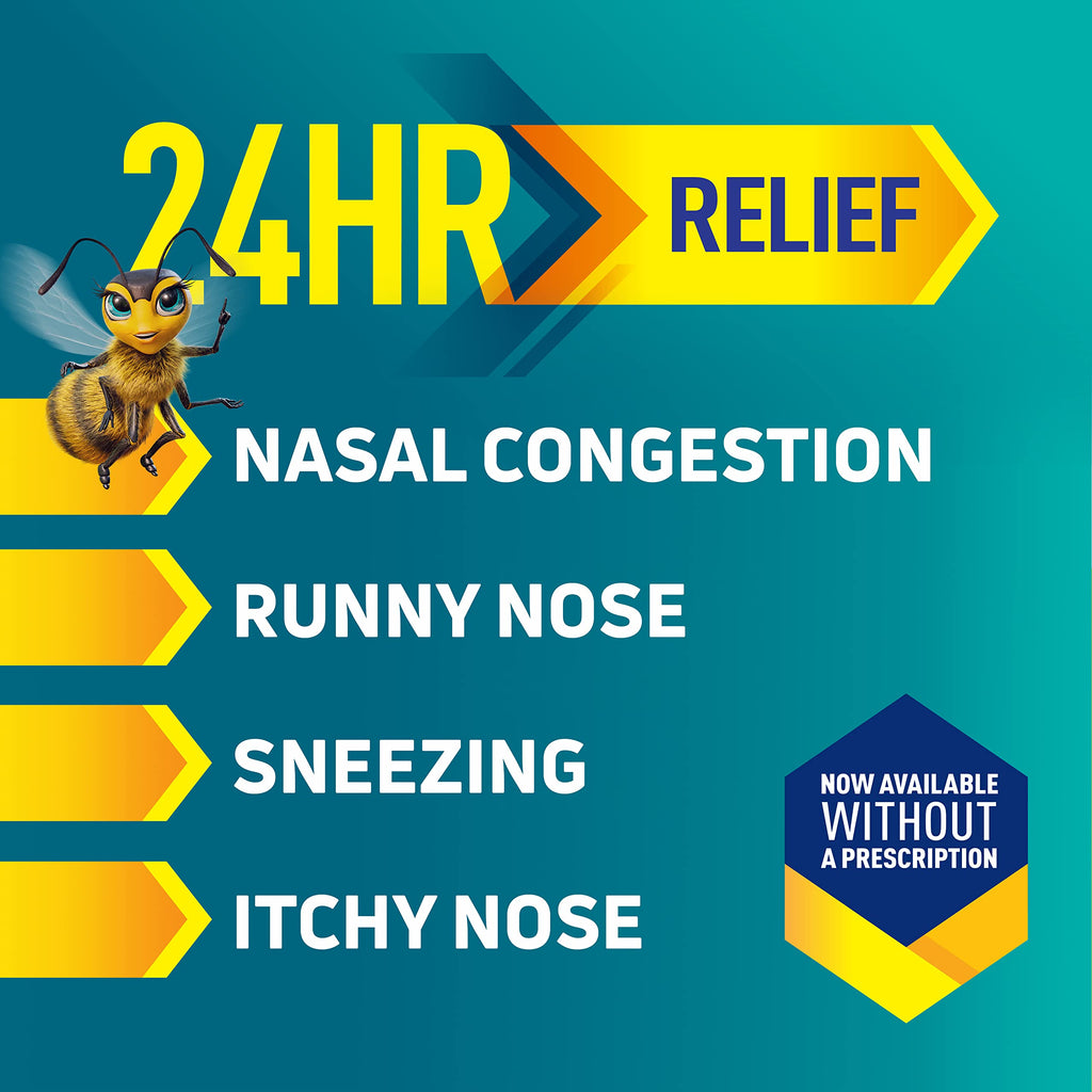 Nasonex 24HR Allergy Nasal Spray – Non-Drowsy, Scent-Free, Full Prescription Strength (60 Sprays)