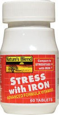 NAT B STRESS FORMULA W/IRON TB 60 - Nature's Blend