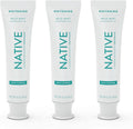 Native Fluoride Toothpaste – Wild Mint (4.1 oz), 3 Count | Naturally Derived Cleaners