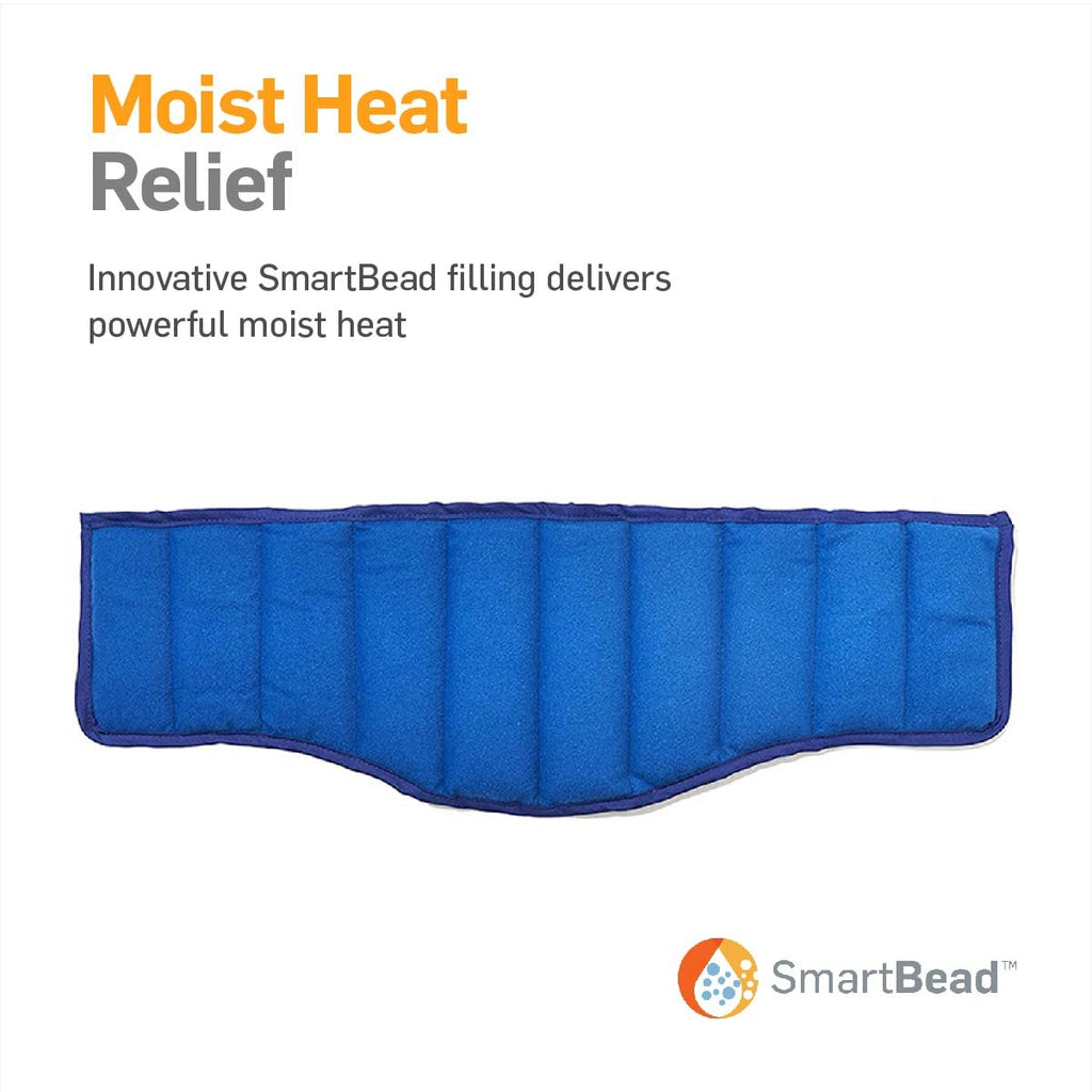 NatraCure Warming Neck Wrap with SmartBead – Microwaveable Moist Heat Pain Relief
