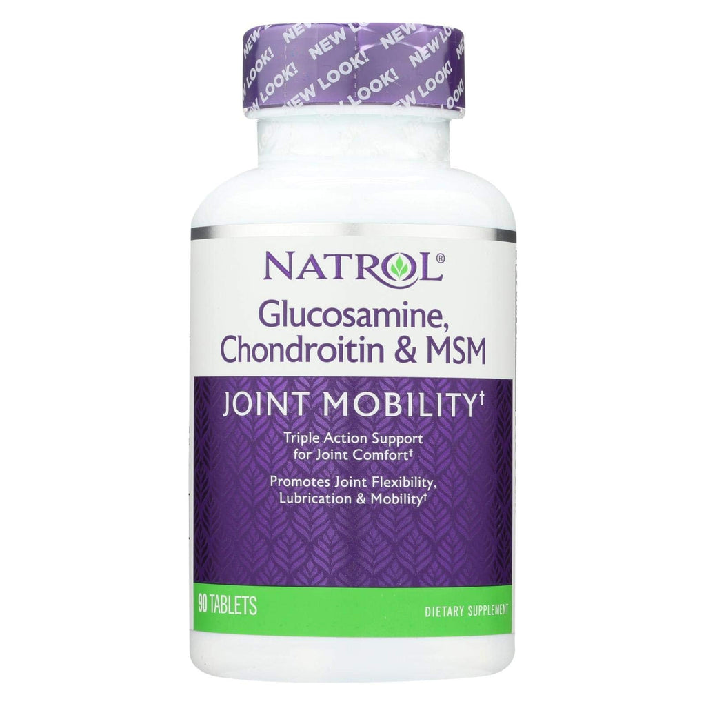 Natrol Glucosamine Chondroitin & MSM - 90 Tablets | Joint Health Support