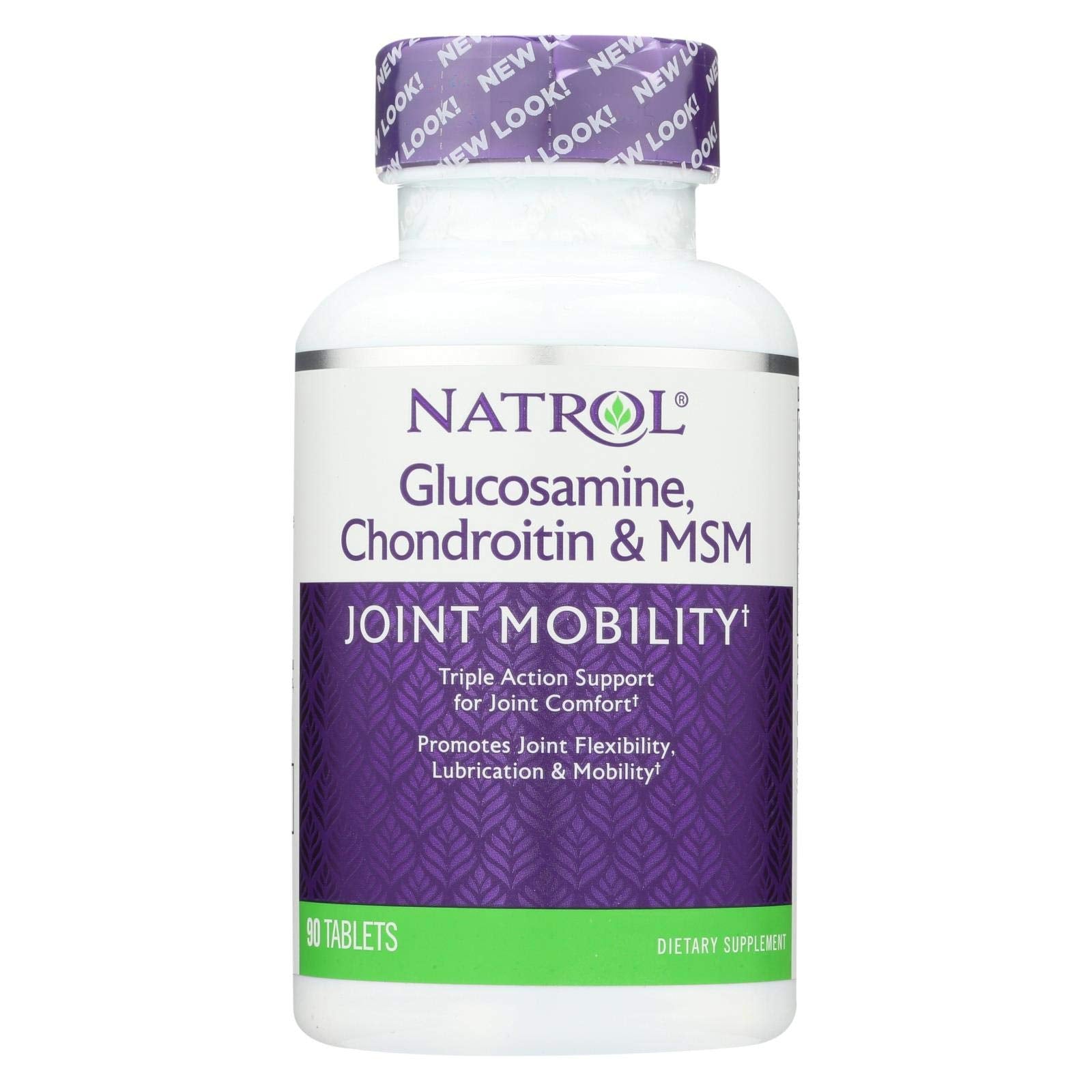Natrol Glucosamine Chondroitin & MSM - 90 Tablets | Joint Health Support