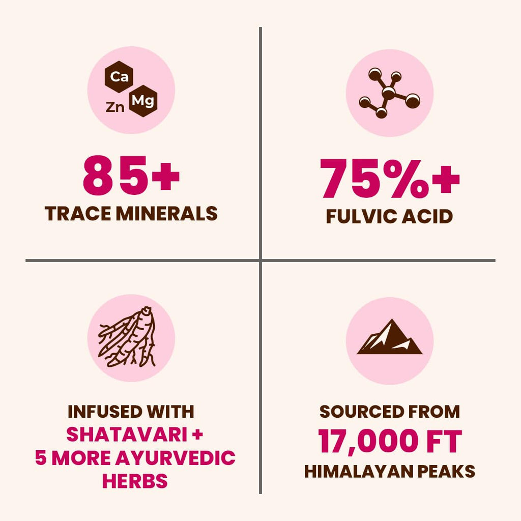 Natruveda Shilajit Honey Sticks for Women – 12 Sticks, Caramel, 300 mg Shilajit Resin + Shatavari & 5 Ayurvedic Herbs | Lab Tested