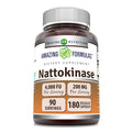 Amazing Formulas Nattokinase 100 mg Veggie Capsules – 2000 FU, Non-GMO, Gluten Free, Made in USA