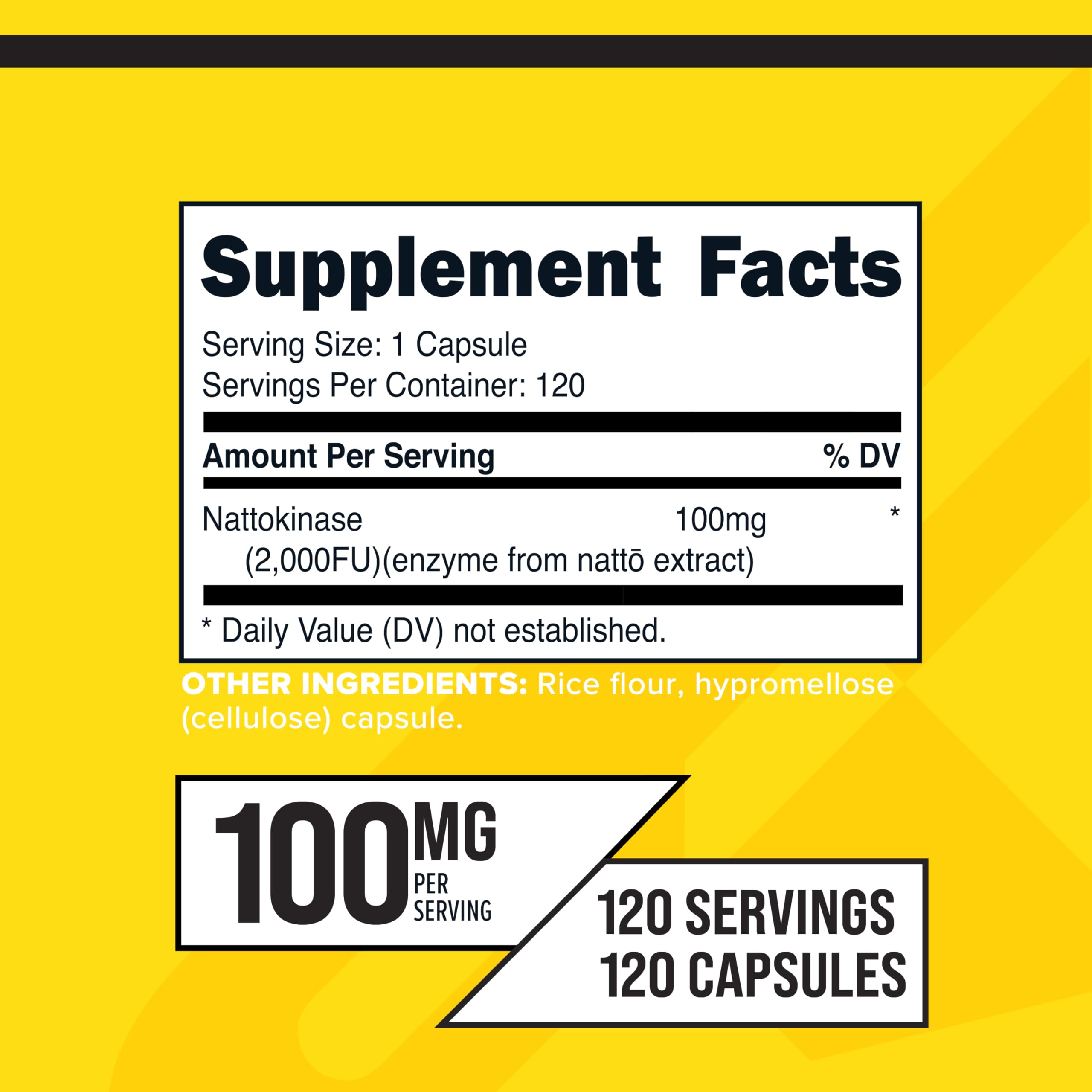 Primaforce Nattokinase 100mg | 2000 FU Per Serving – 120 Capsules