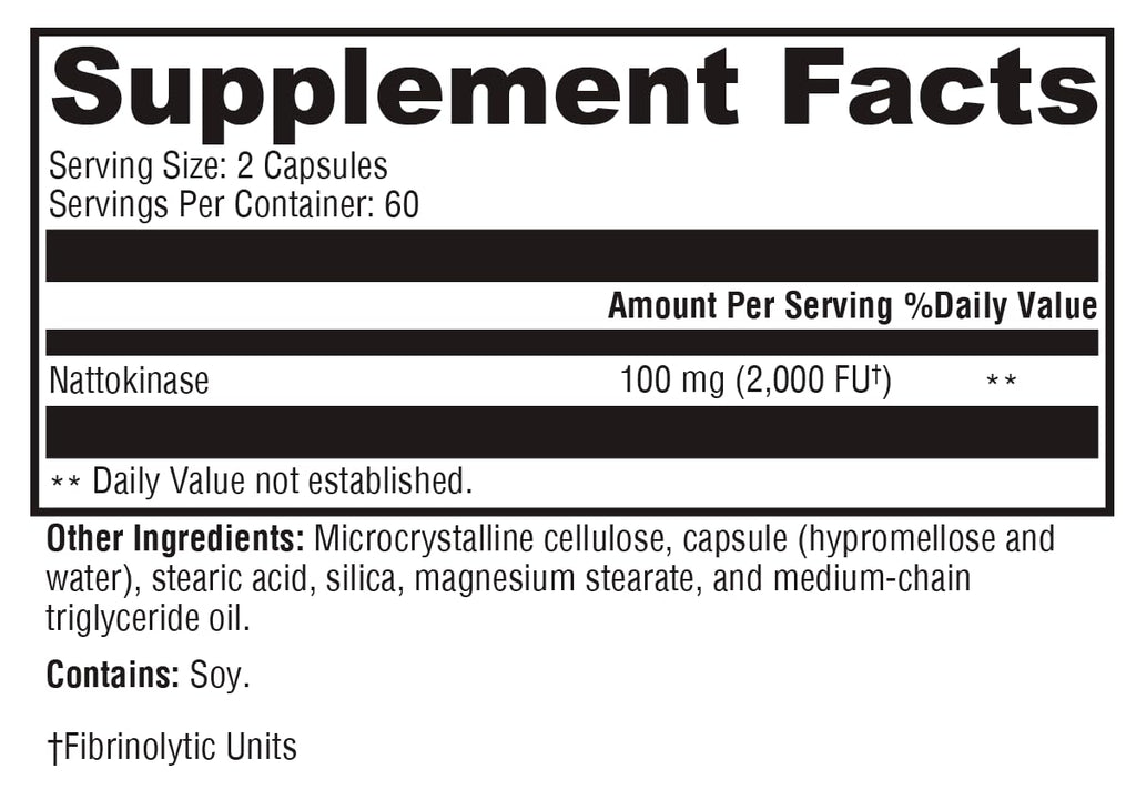 XYMOGEN Nattokinase 2000 FU – Heart Health, Circulation & BP Support (120 Capsules)