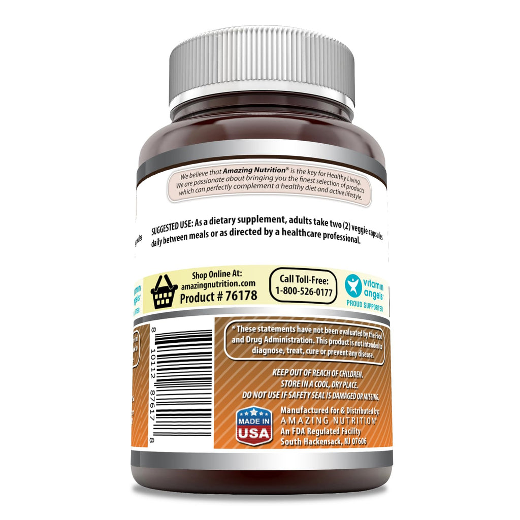 Amazing Formulas Nattokinase 100 mg Veggie Capsules – 2000 FU, Non-GMO, Gluten Free, Made in USA