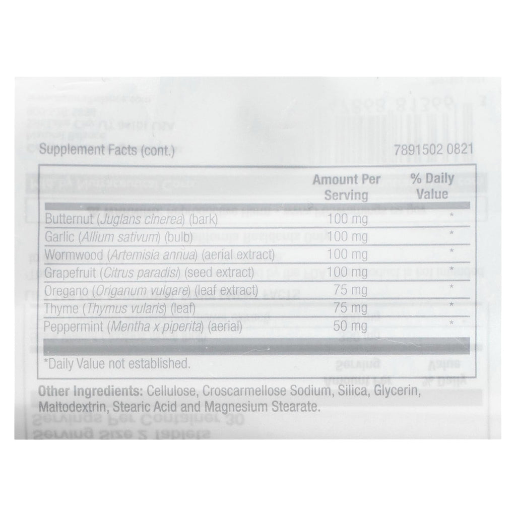 Natural Balance Parazide Clenz 60ct | Nutritive Support for Health Cleansing