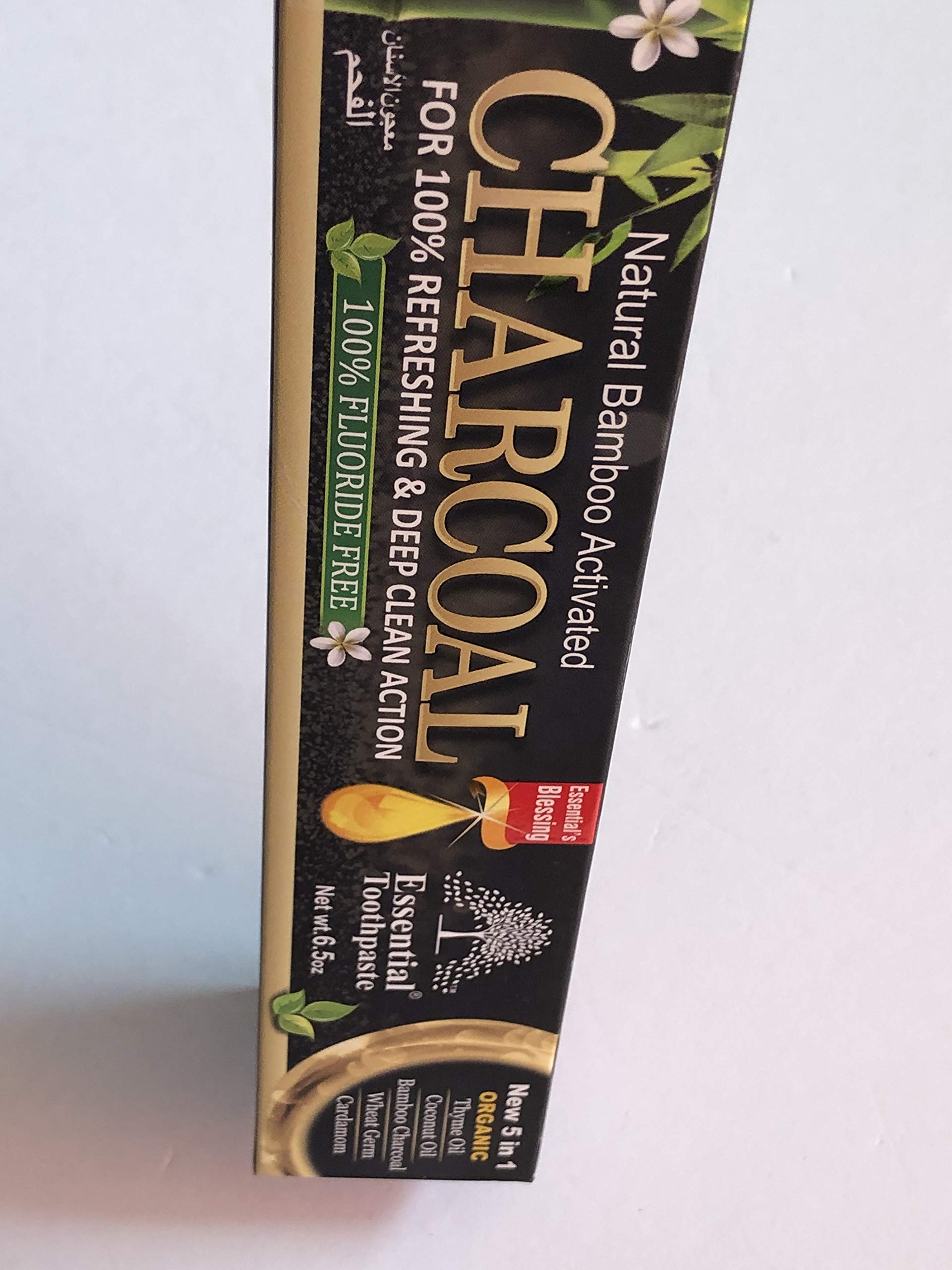 Natural Bamboo Activated Charcoal Toothpaste – Fluoride Free (1 Tube)