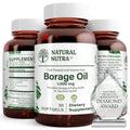 Natural Borage Oil Supplement with GLA – Supports Skin, Nerve & Joint Health (30 Soft Gels)