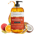 Natural Citrus & Coconut Massage Oil – Smooth Glide, Non-Greasy Hydration