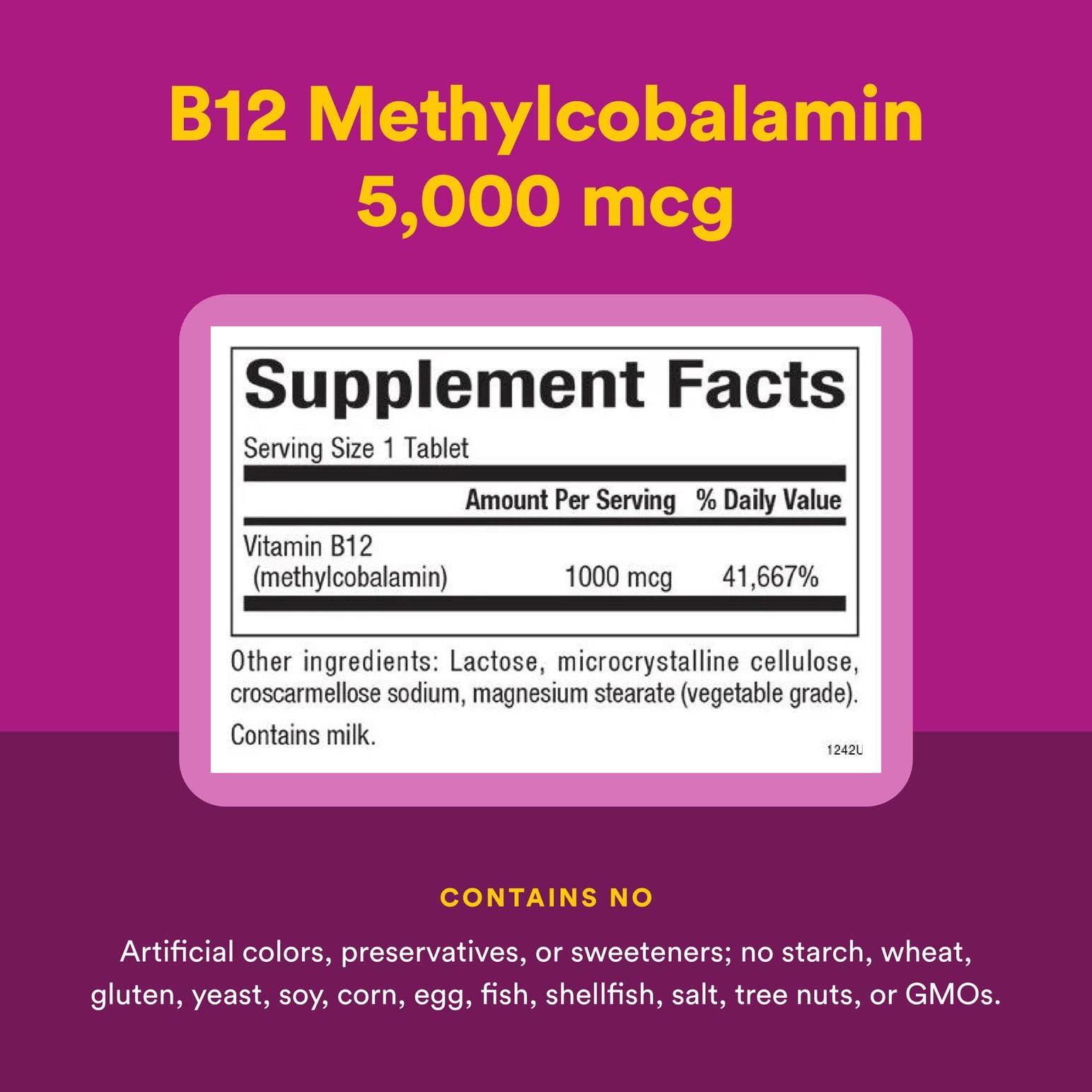 Natural Factors Vitamin B12 Methylcobalamin 1000 mcg – Chewable, Energy & Immune Support