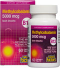 Natural Factors Vitamin B12 Methylcobalamin 5000 mcg – Chewable, Energy & Immune Support (60 tabs)