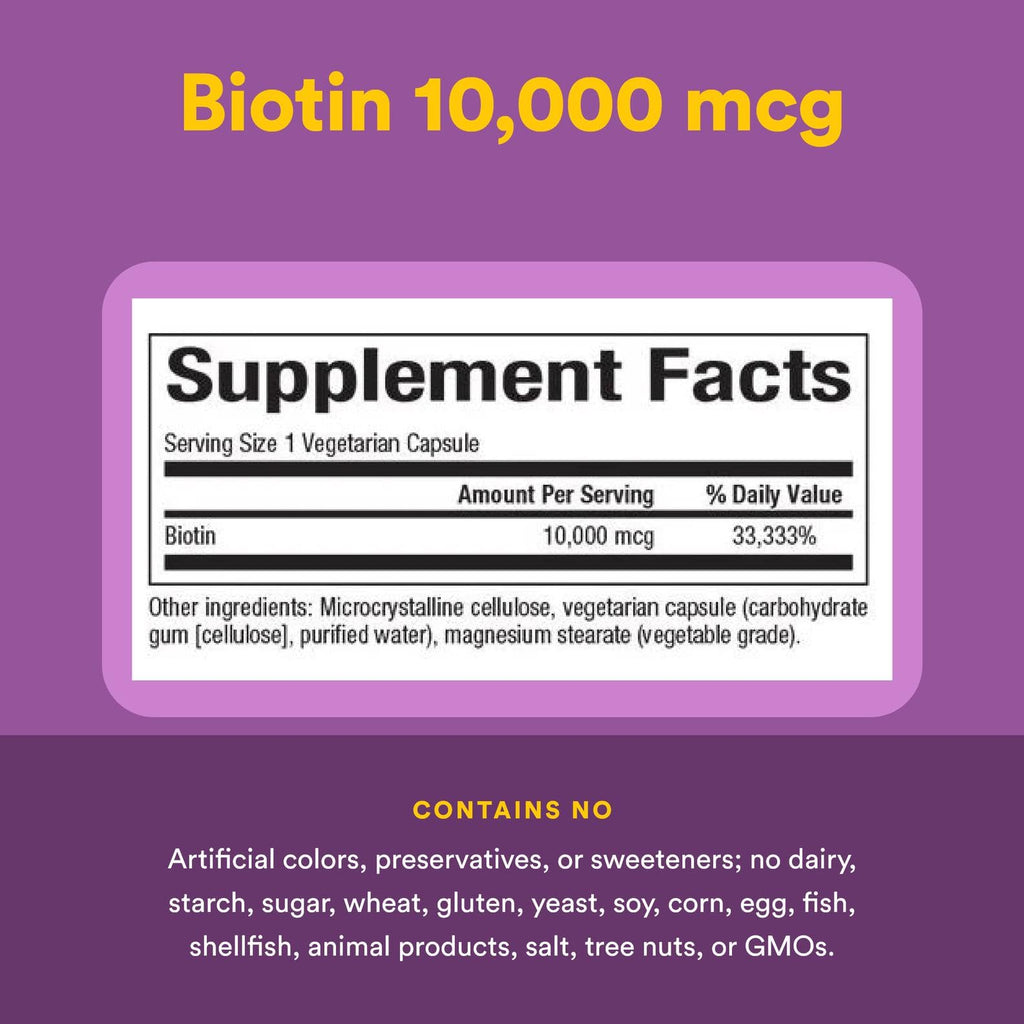 Natural Factors Biotin 10000Mcg, 60 CT