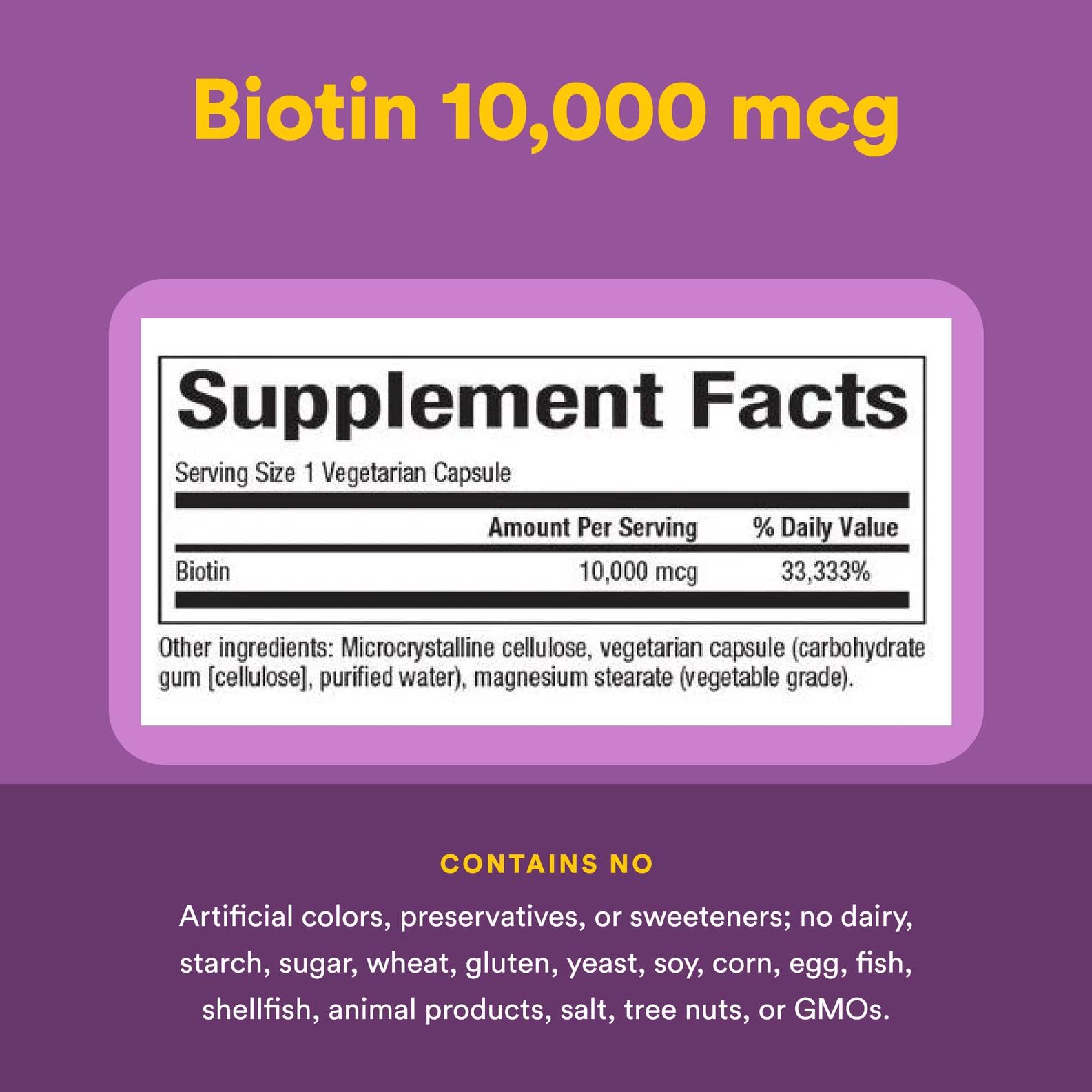 Natural Factors Biotin 10000Mcg, 60 CT