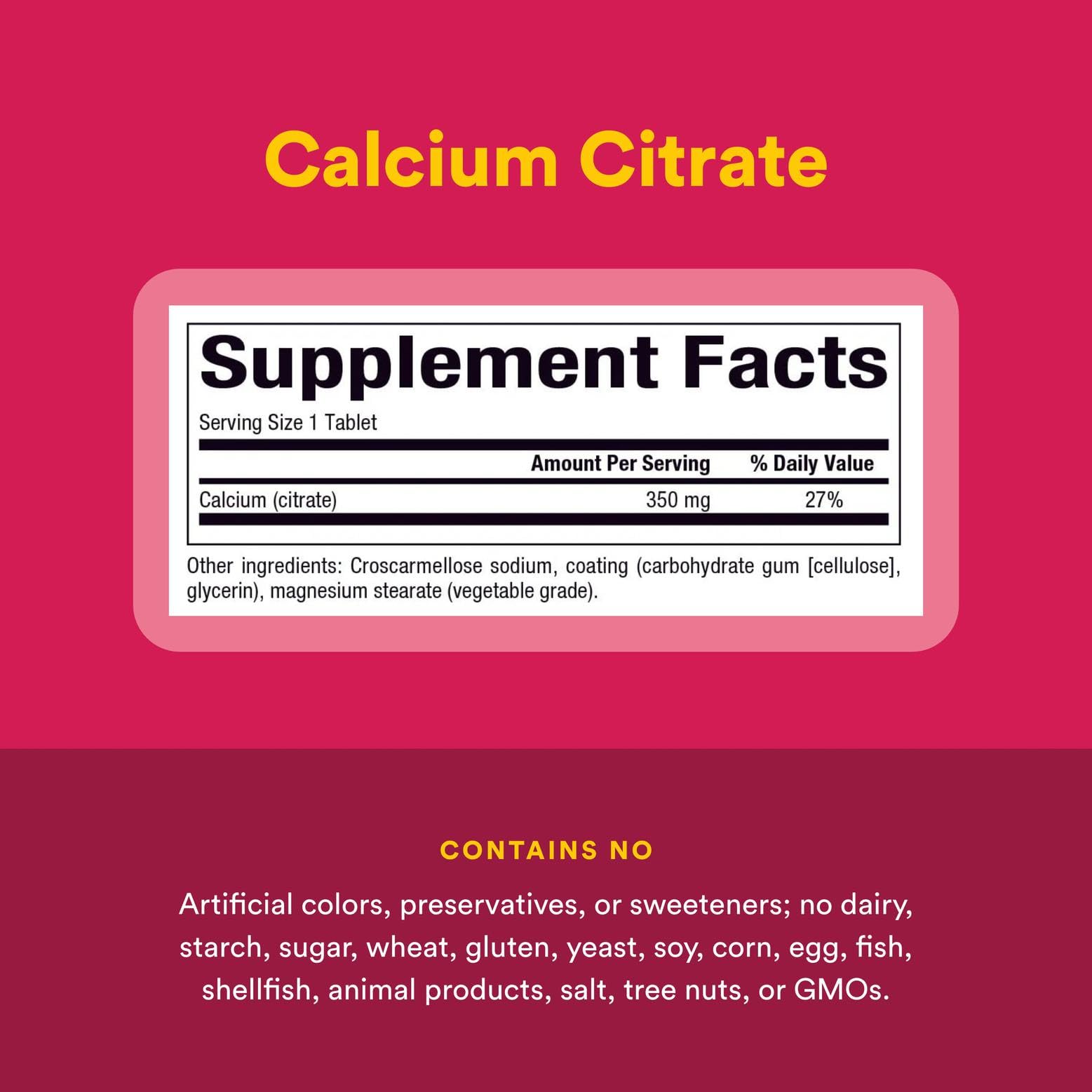 Natural Factors Calcium Citrate 90 Tablets for Strong Bones & Teeth