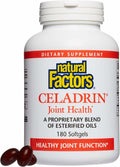 Natural Factors Celadrin Joint Health – Supports Flexibility, Mobility & Joint Function (180 Softgels)