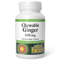 Natural Factors Chewable Ginger 500 mg, 90 Count | Digestive Support