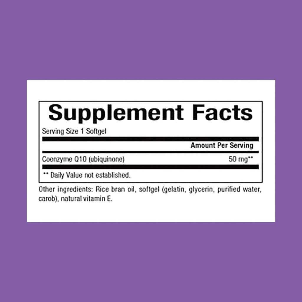 Natural Factors Coenzyme Q10 50 mg - 60 Softgels (60 Servings) | Antioxidant Support