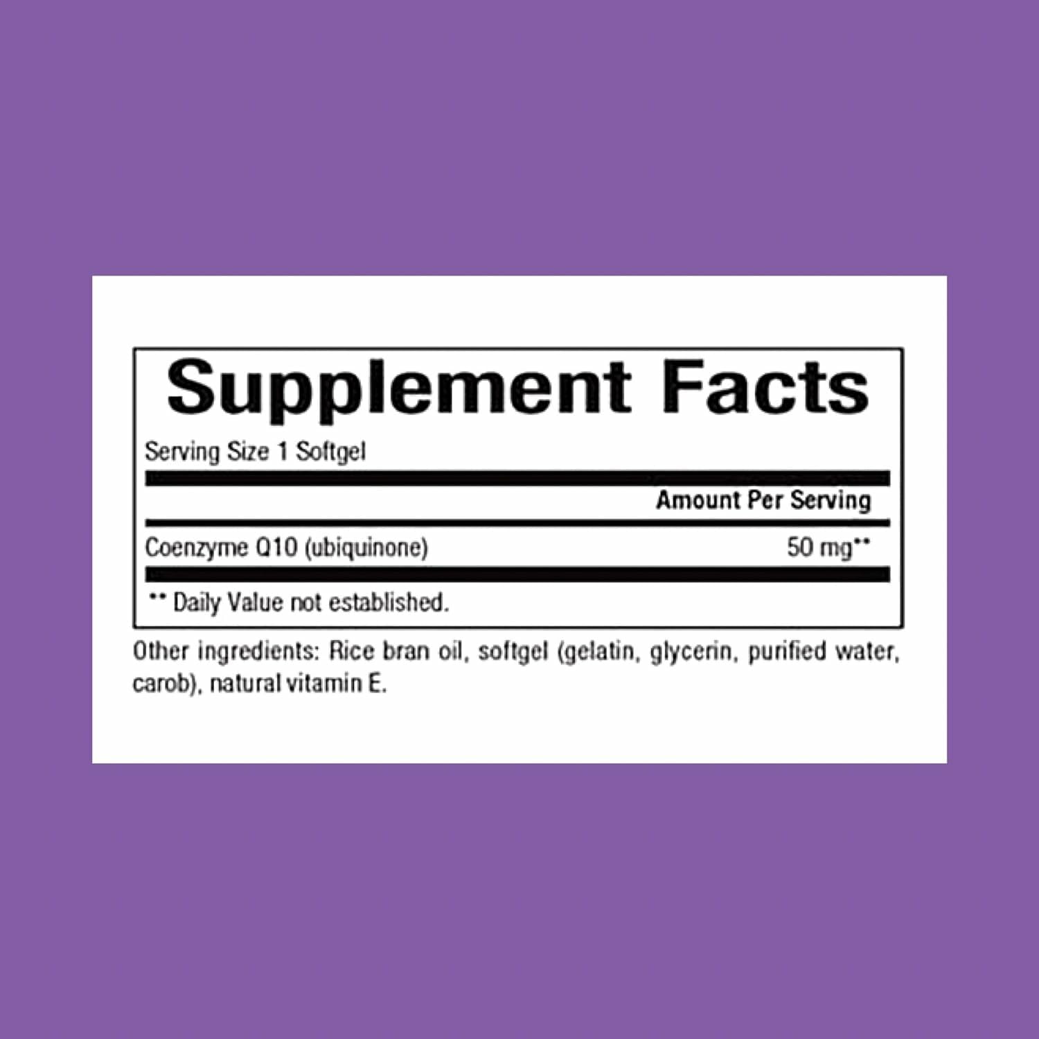 Natural Factors Coenzyme Q10 50 mg - 60 Softgels (60 Servings) | Antioxidant Support