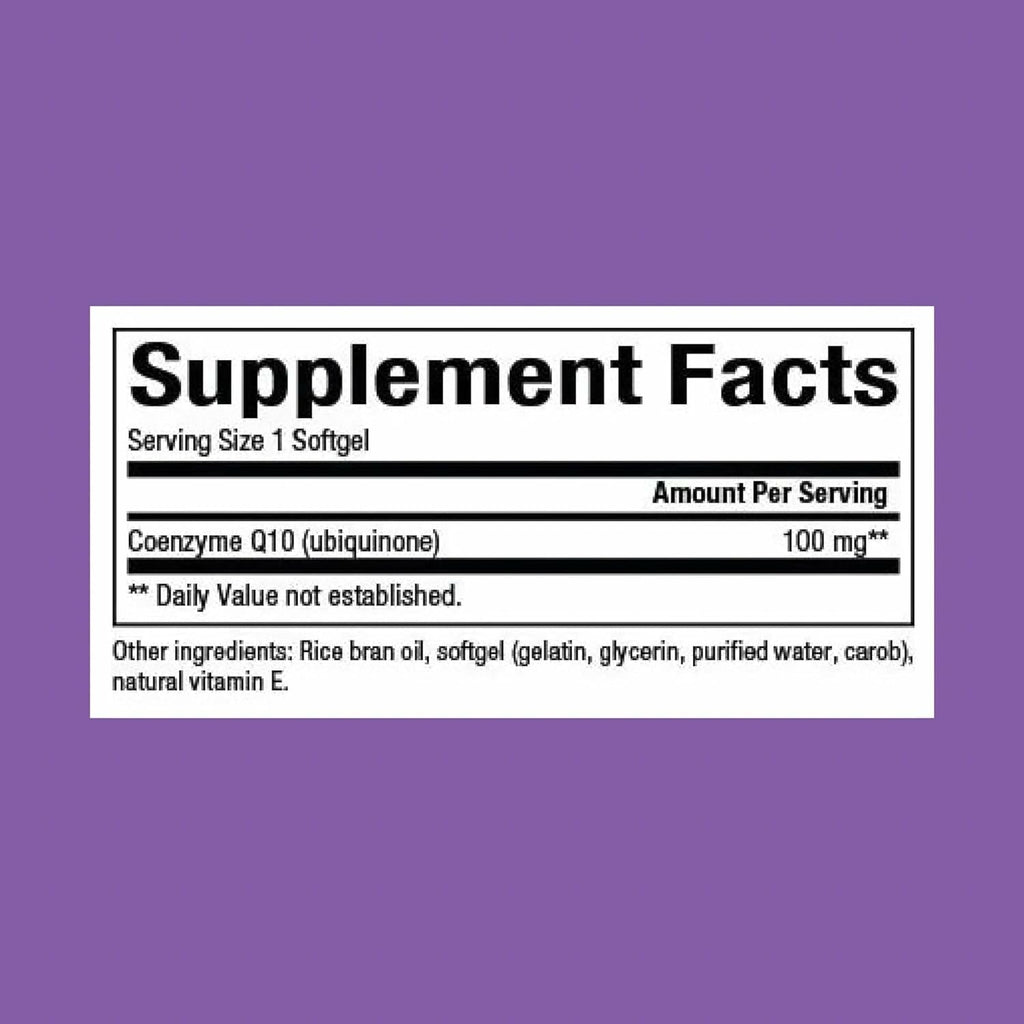 Natural Factors Coenzyme Q10 100 mg – 120 Softgels | Antioxidant & Energy Support