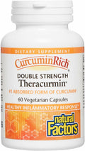 Natural Factors CurcuminRich Theracurmin 60 mg – Double-Strength, 60 Count | Superior Absorption