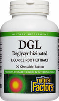 Natural Factors DGL Chewable - Digestive Support with Licorice Root, 90 Servings, Non-GMO & Gluten-Free
