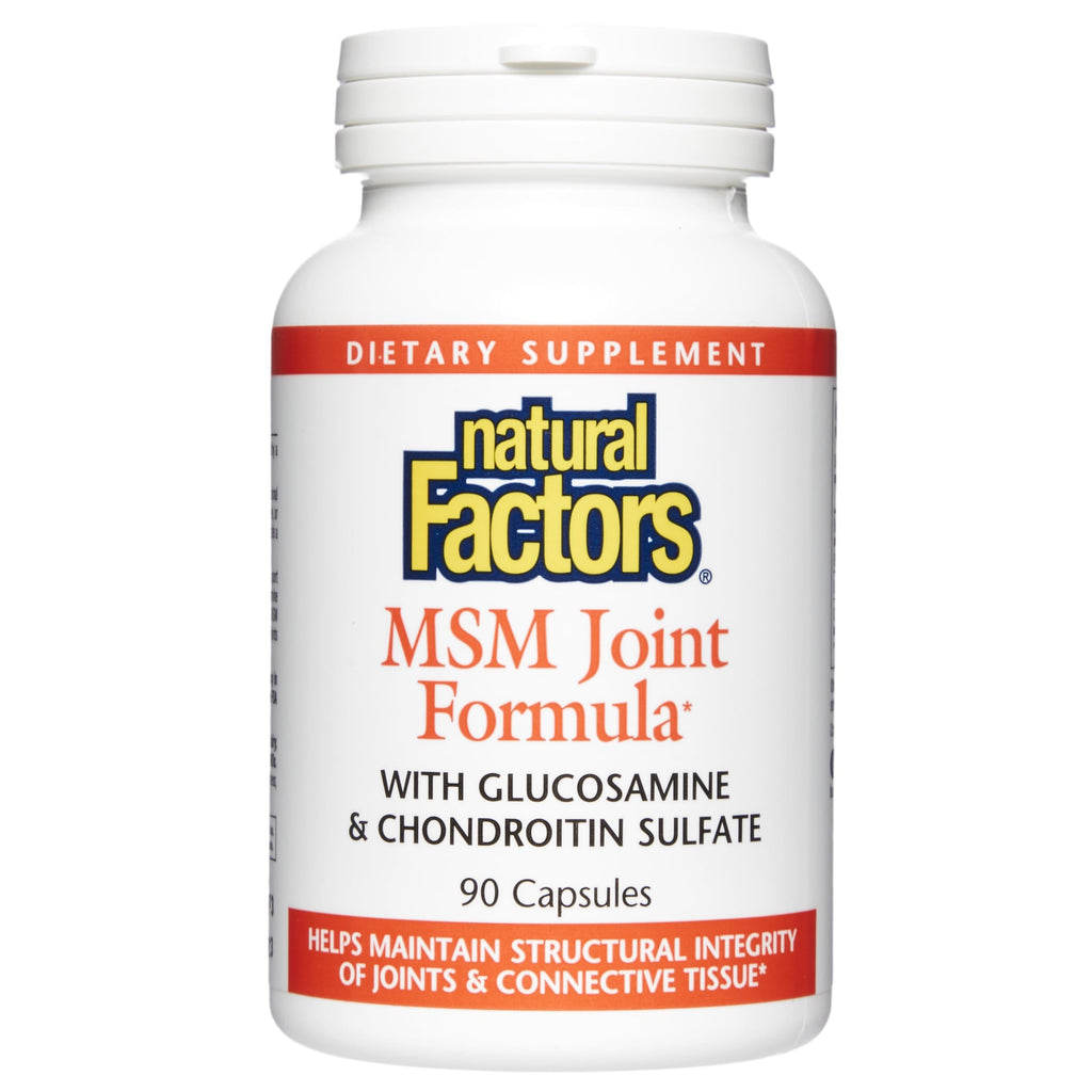Natural Factors Joint MSM Formula – Supports Joints, Muscles & Cartilage (90 Capsules)