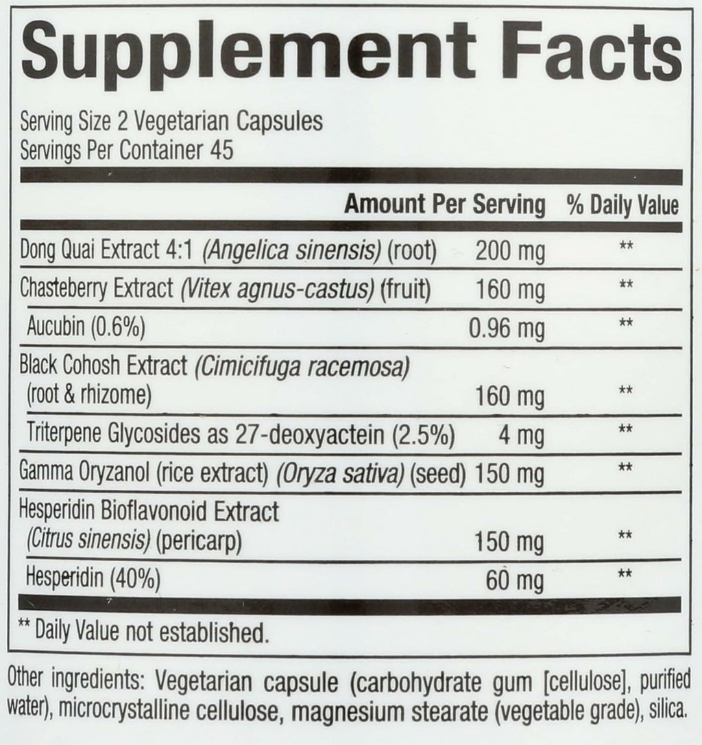 Natural Factors MenoSense Veg-Capsules, 90 Count – Menopause Support