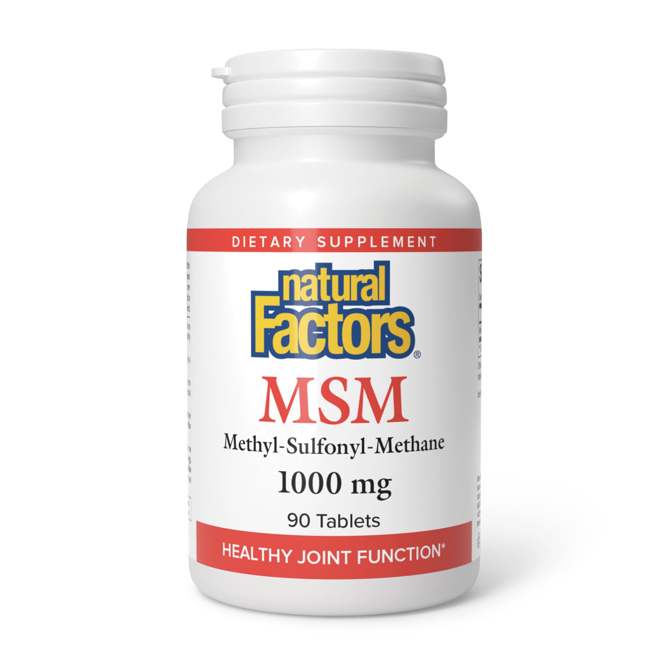 MSM 1000 mg - Natural Factors | Supports Joints, Hair, Skin & Nails | 90 Capsules
