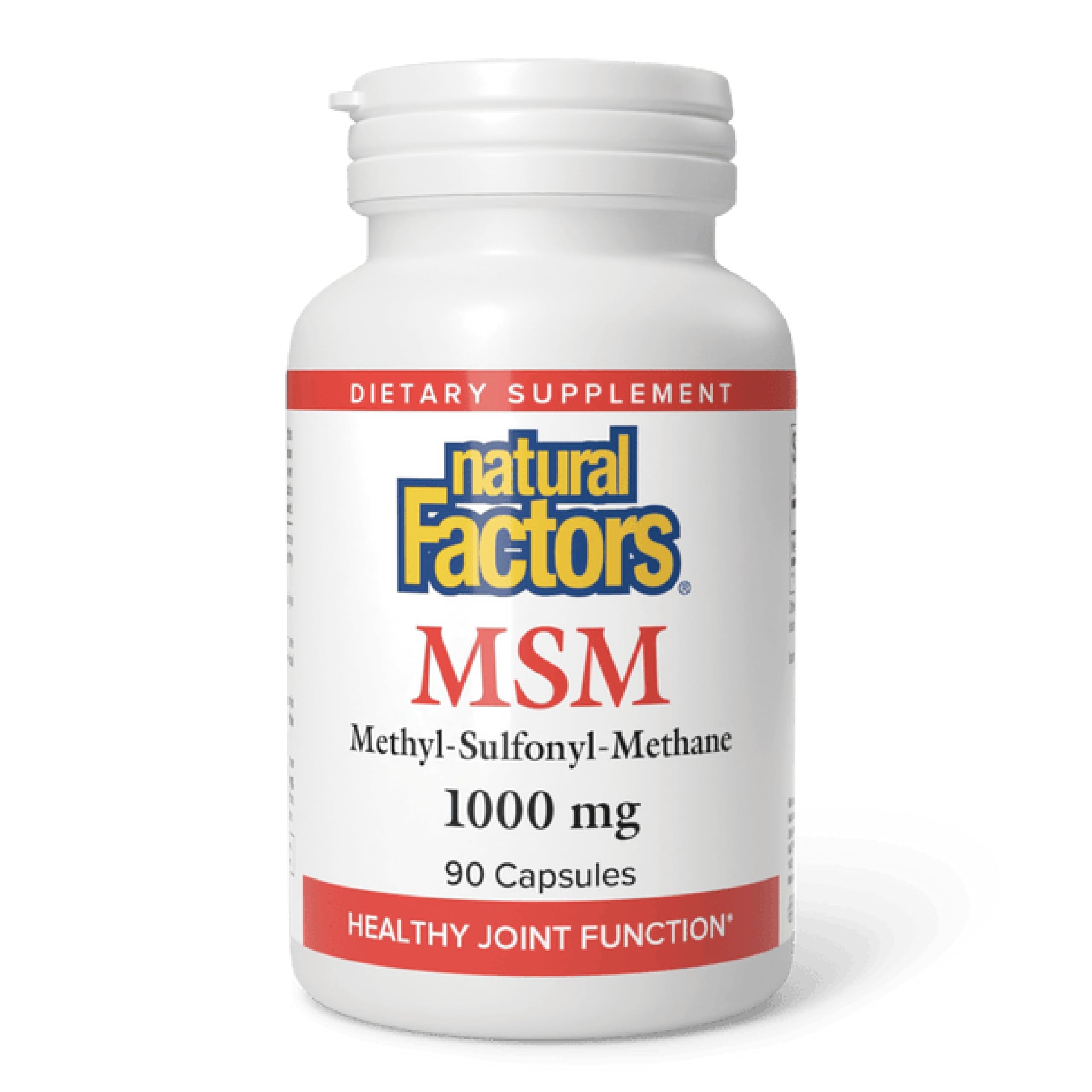 Natural Factors MSM – Supports Healthy Joints, Hair, Skin & Nails | 90 Capsules