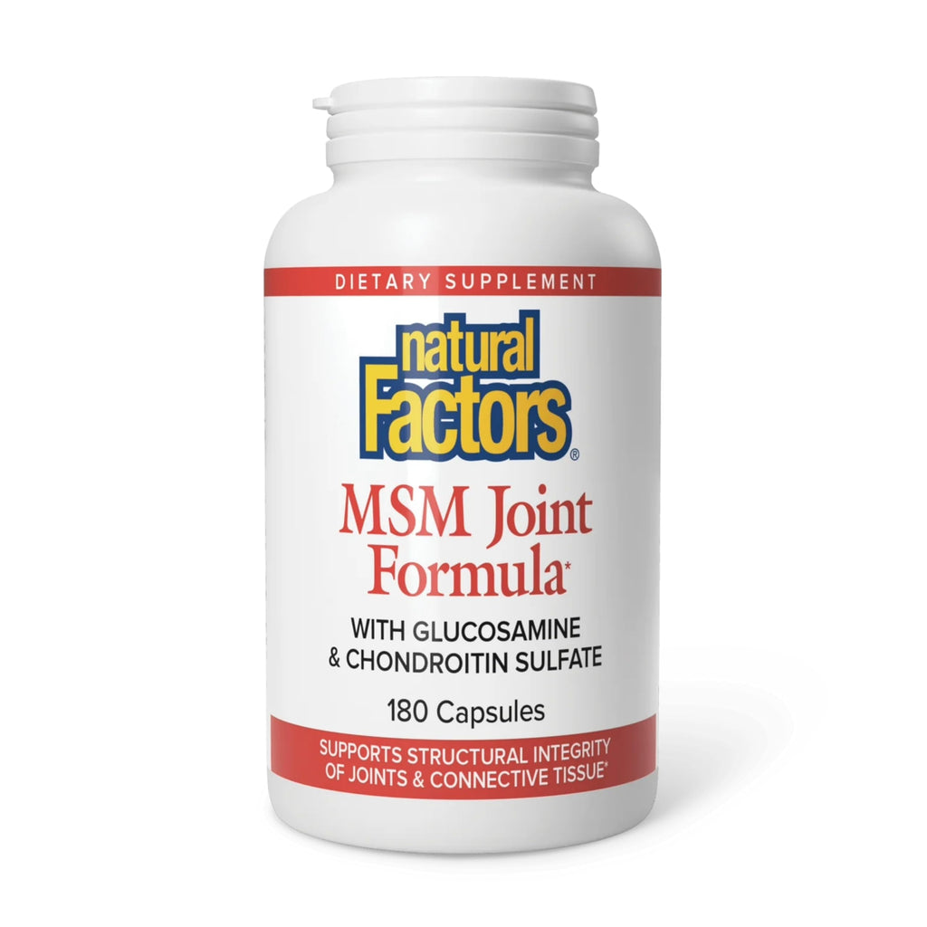 Natural Factors MSM Joint Formula – Supports Healthy Joints & Mobility | 180 Capsules