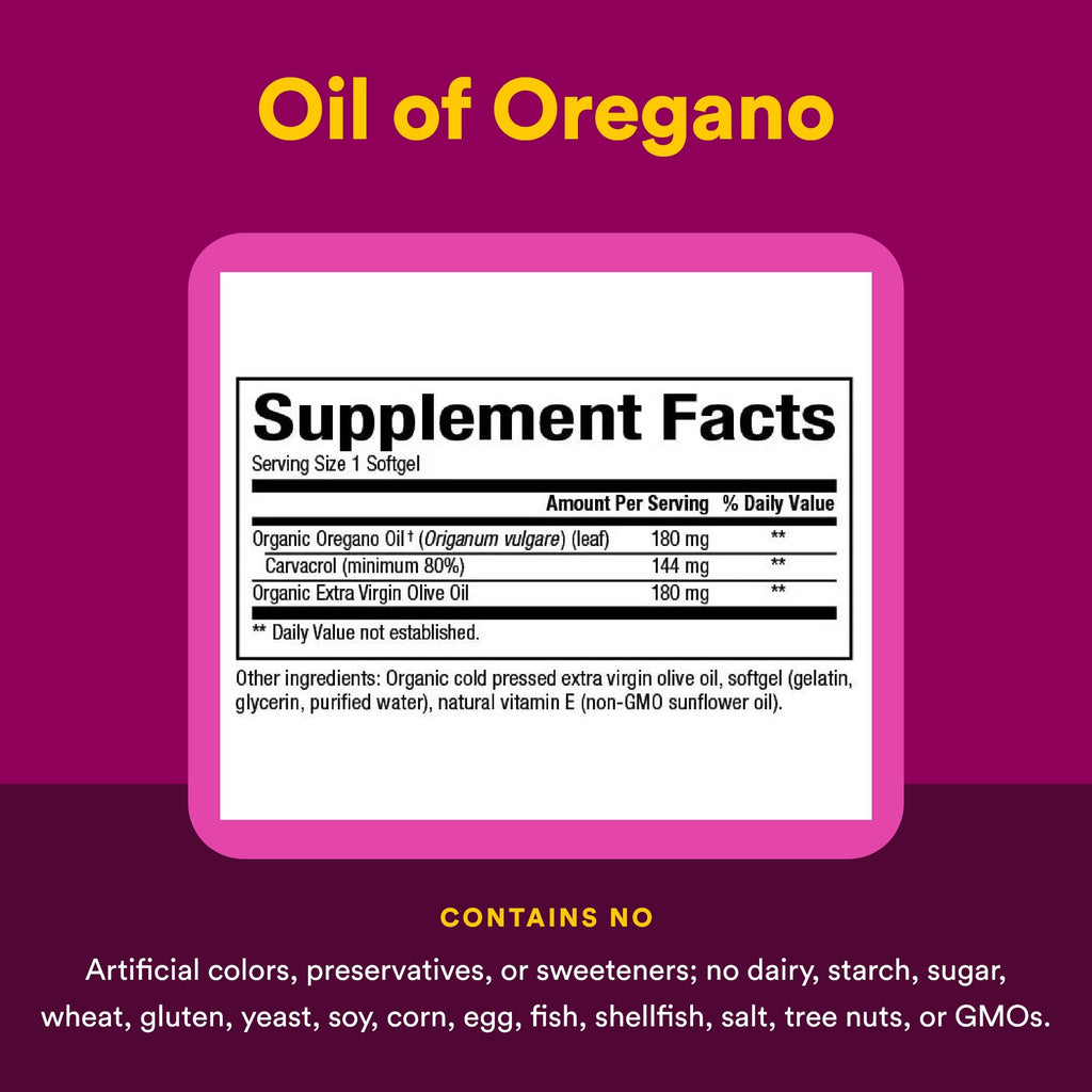 Natural Factors Oil of Oregano - Immune Support, Olive Oil & Vitamin E