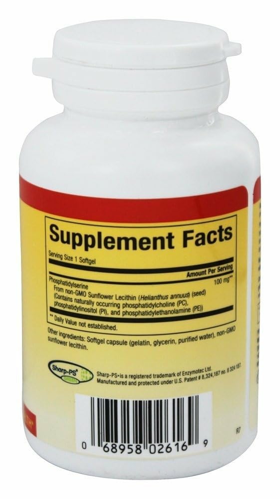 Natural Factors Phosphatidylserine – Memory & Brain Support, Gluten & Soy Free, 60 Softgels