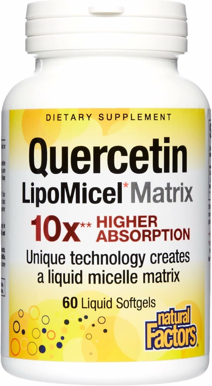 Natural Factors Quercetin LipoMicel Matrix Gel - 60 Count