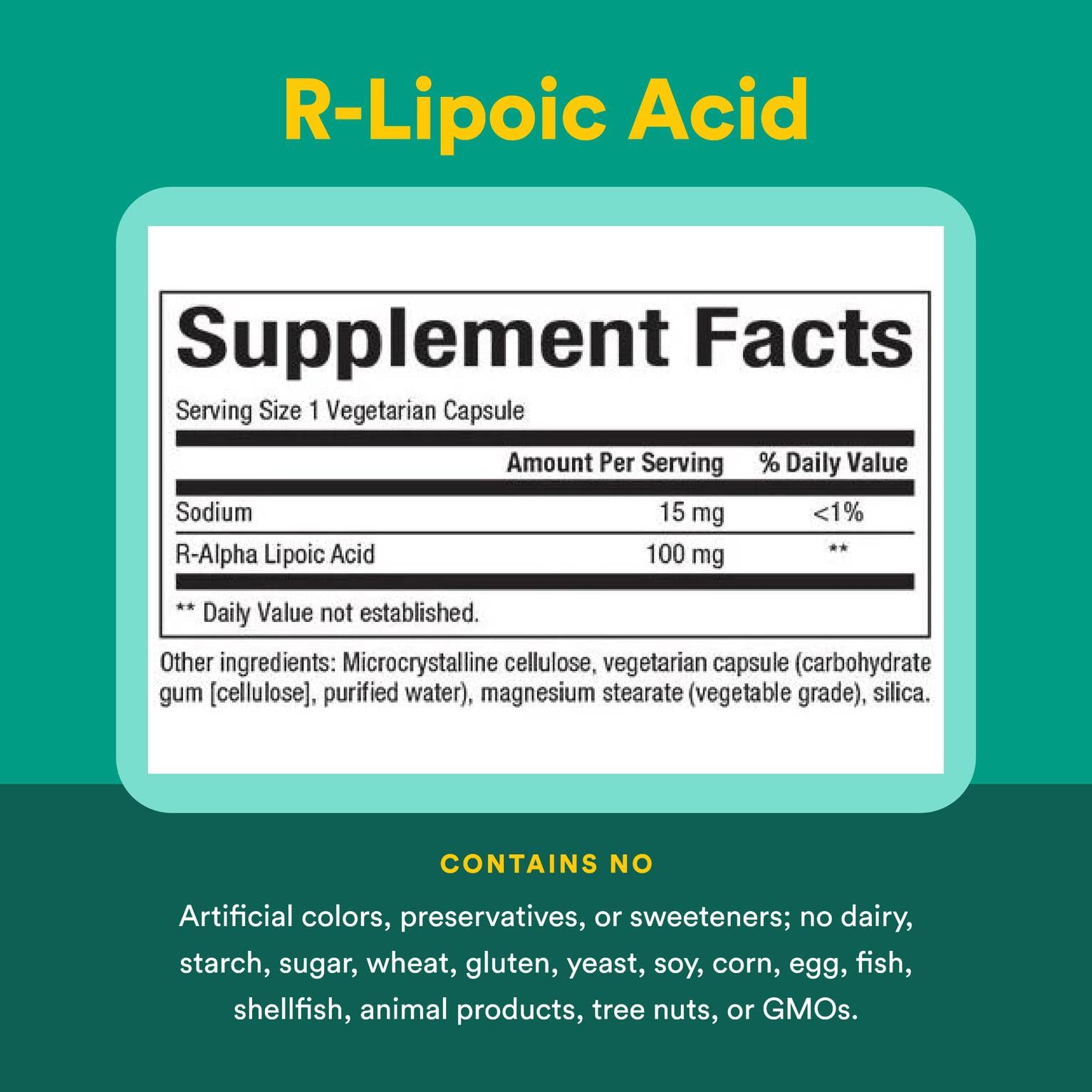 Natural Factors R-Lipoic Acid – Antioxidant Support, 60 Capsules