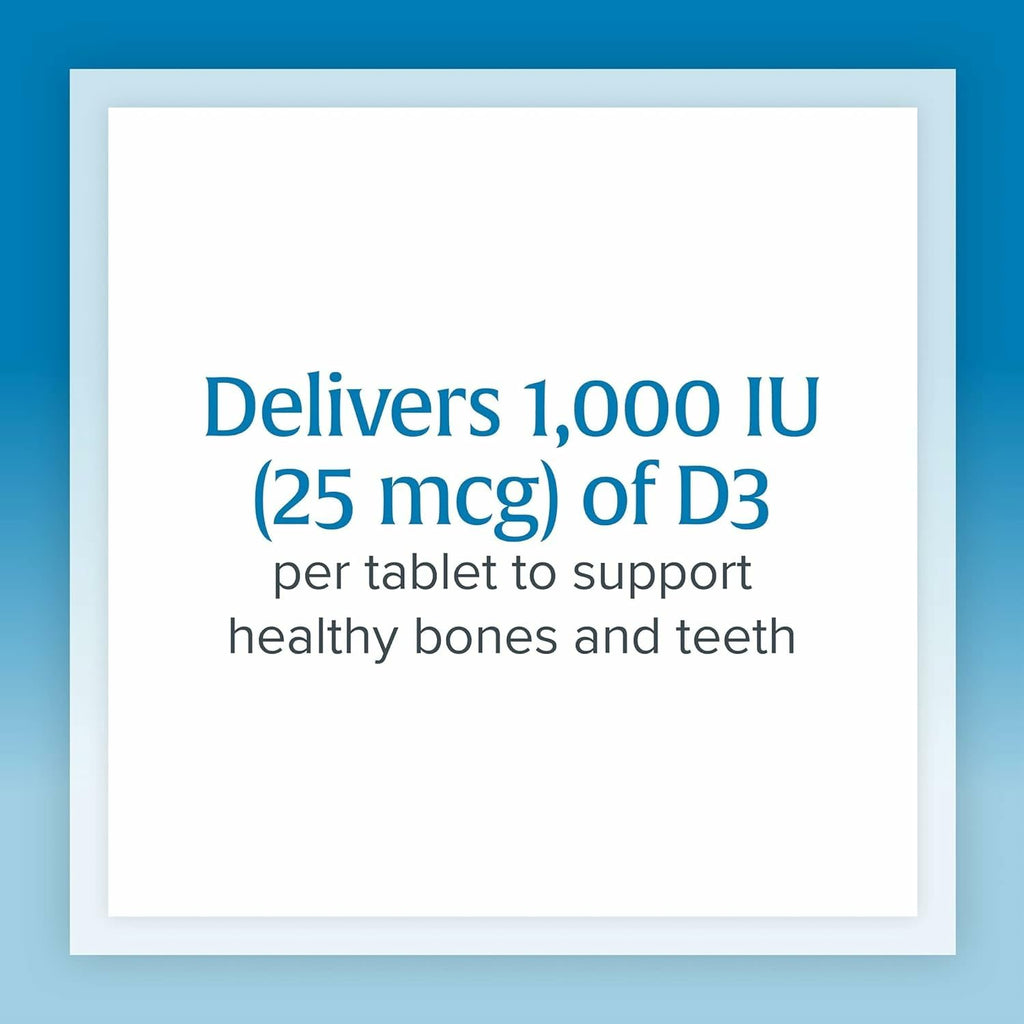 Natural Factors Vitamin D3 1000 IU (25 mcg) – Supports Bones, Muscles & Immunity | 180 Tablets