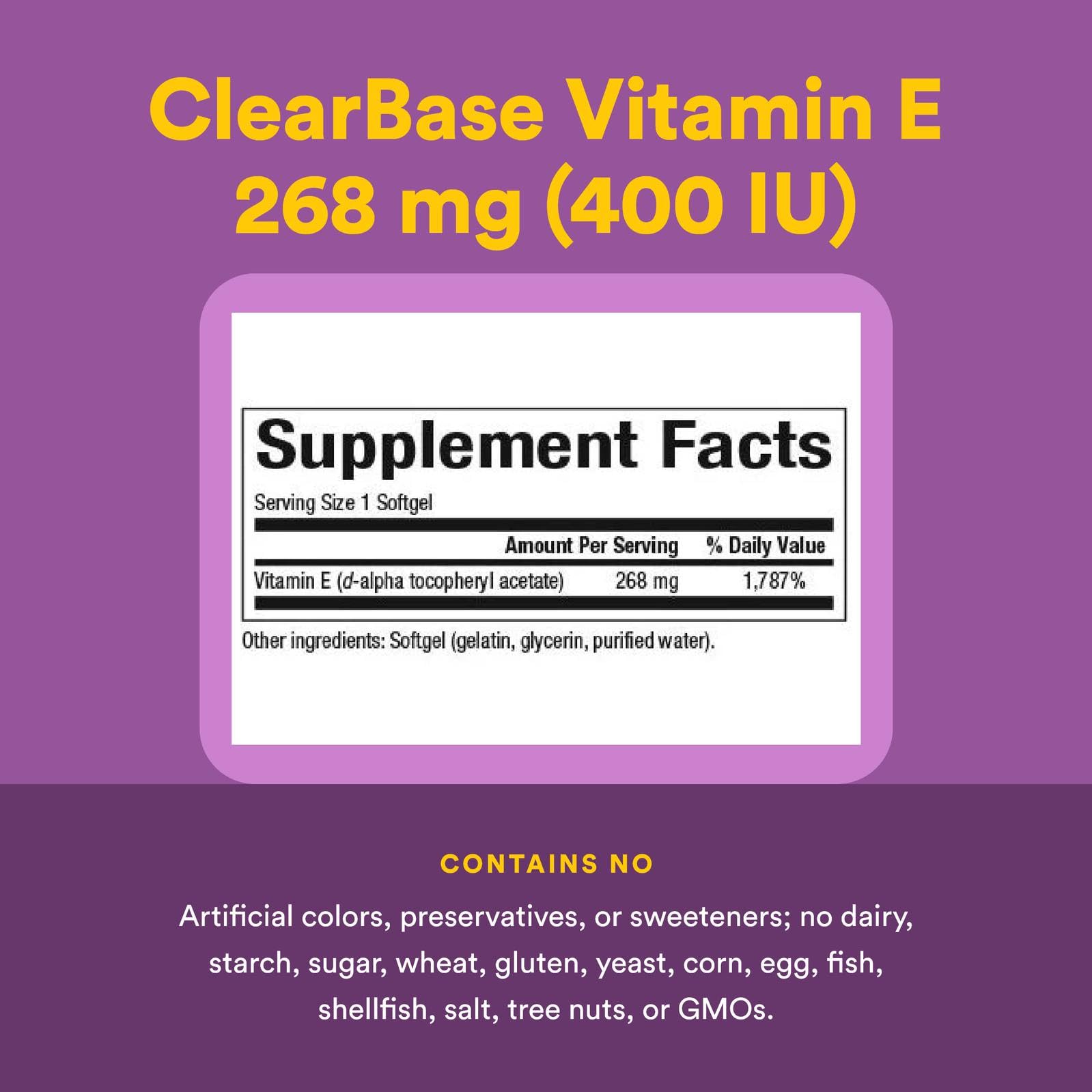 Natural Factors Vitamin E 400 IU Softgels – Antioxidant & Cardiovascular Support