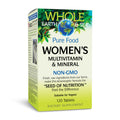 Natural Factors Whole Earth & Sea Women's Multivitamin & Mineral – Vegan, 120 Tablets