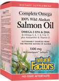 NATURAL FACTORS Wild Alask Salmon Oil 90 CT | Omega-3 Softgels