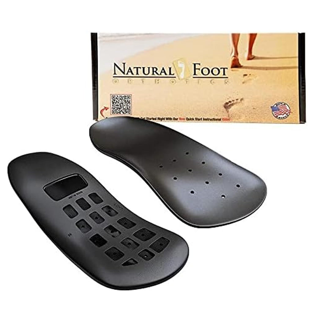 Natural Foot Orthotics Slim Insoles – Podiatrist-Designed Arch Support for Plantar Fasciitis Relief