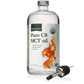 Natural Force Organic Pure C8 MCT Oil – 32 oz Glass Bottle | Keto, Paleo, Kosher, Vegan