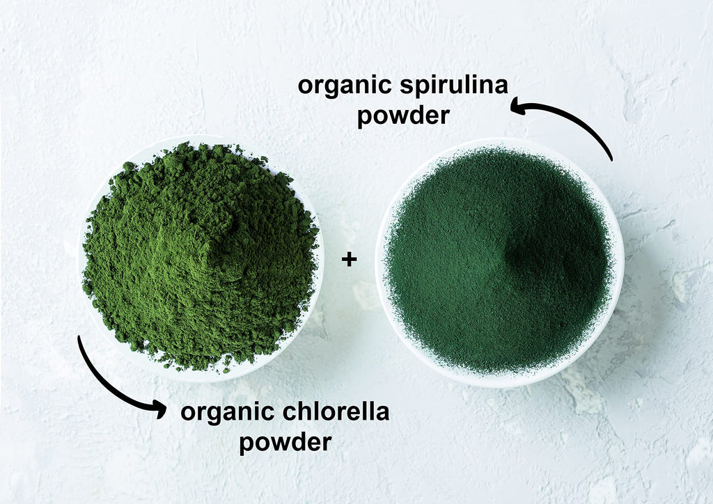 Food to Live Organic Algae Powder Mix 4 lb - Spirulina & Chlorella 50/50