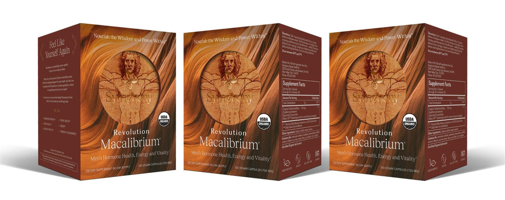 Natural Health International Revolution Macalibrium – Men's Hormone Support & Testosterone Organic Vegan Supplement | 180 Day Supply