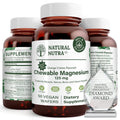 Natural Nutra Magnesium Chewable 125mg – 50 Vegan Wafers for Sleep, Muscle, Nerve, Bone & Heart Health