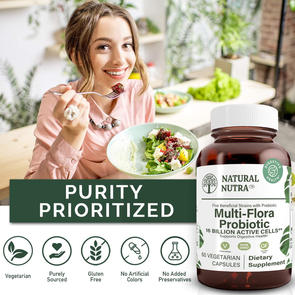 Natural Nutra Ultimate Flora Probiotic – 60 Capsules