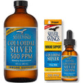 Natural Path Silver Wings Supplement - Colloidal Silver 500 ppm (16 oz / 480 ml) + (1 oz / 30 ml)