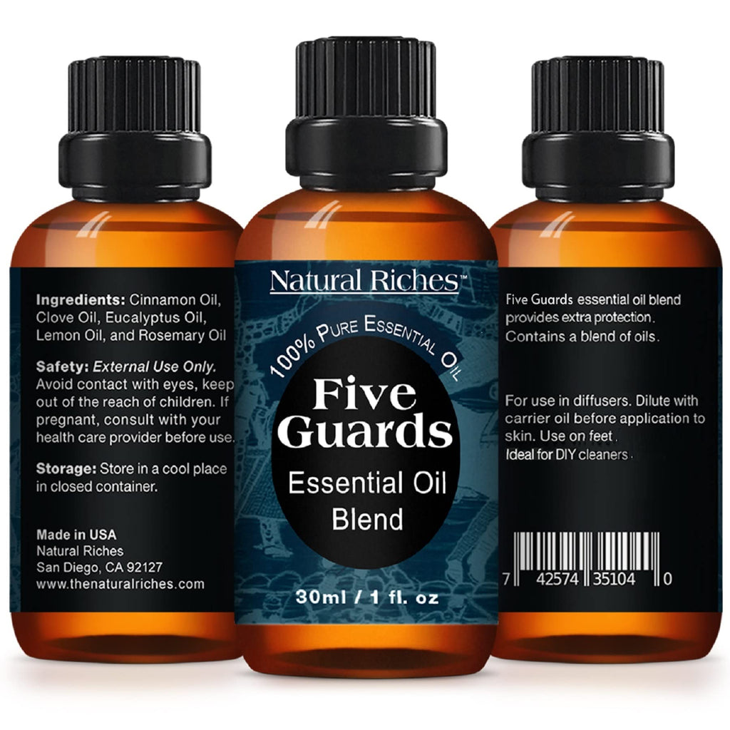 Natural Riches Five Guards Essential Oil Blend – Health Shield Aromatherapy 30ml