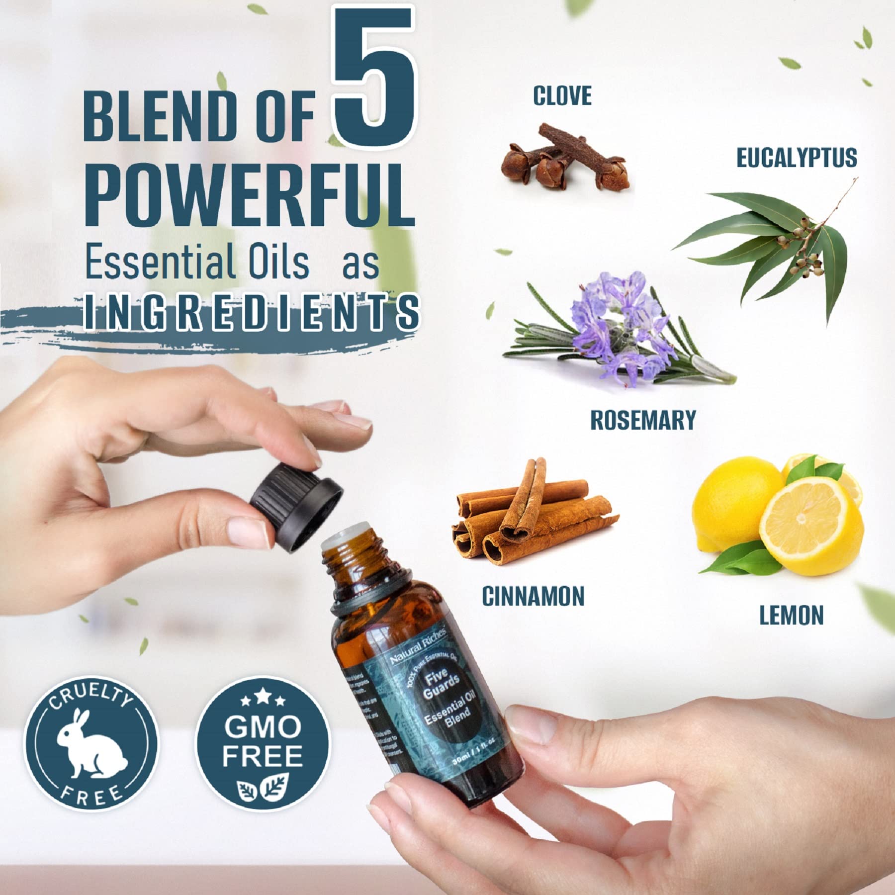 Natural Riches Five Guards Essential Oil Blend – Health Shield Aromatherapy 30ml
