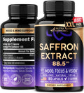 Natural Saffron Supplements 88.5 mg | Mood, Focus, Vision Support | Made in USA